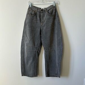 Free people barrel leg jeans